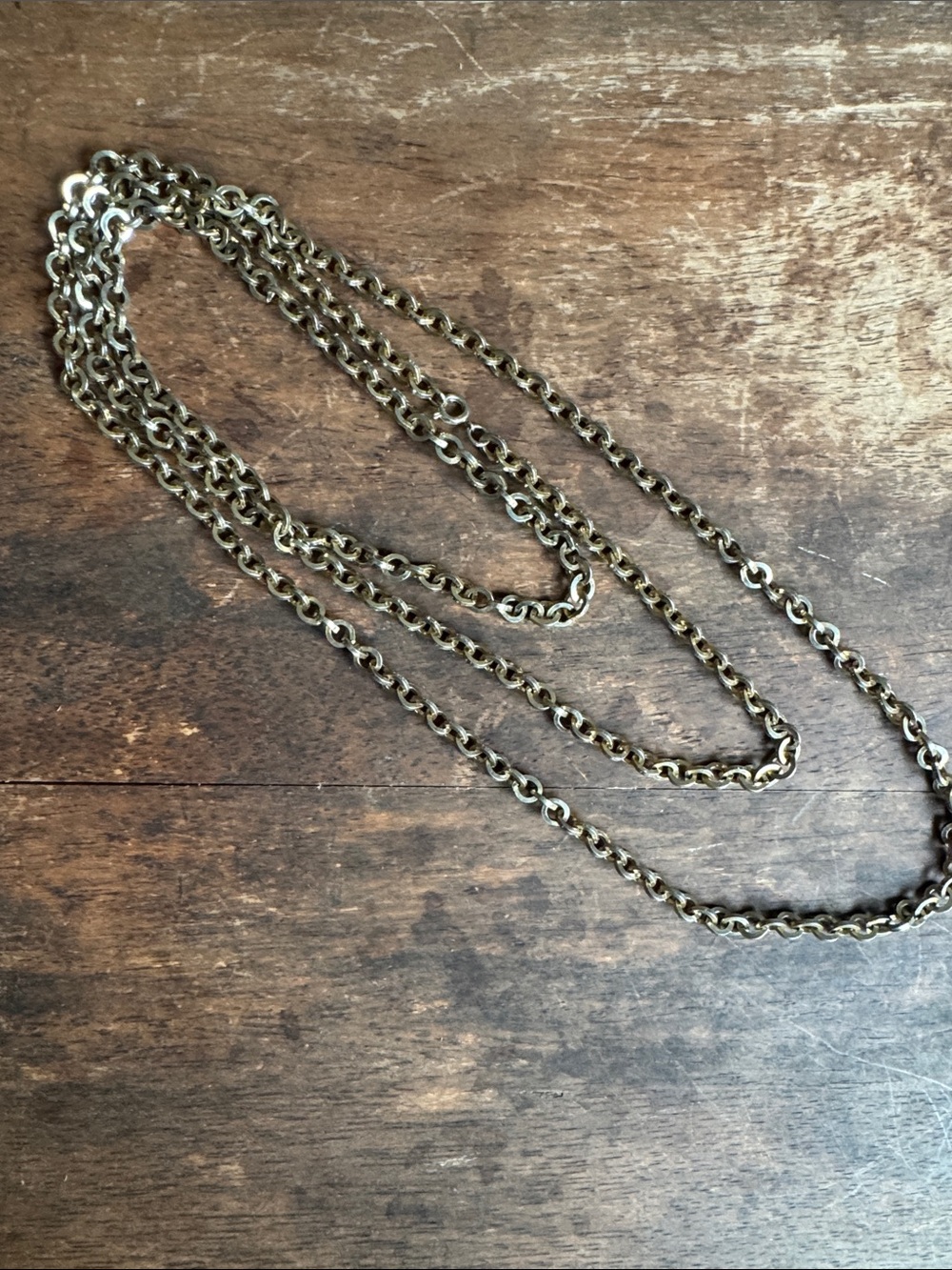 Gold-Tone Chain Necklace - Classic Link Design